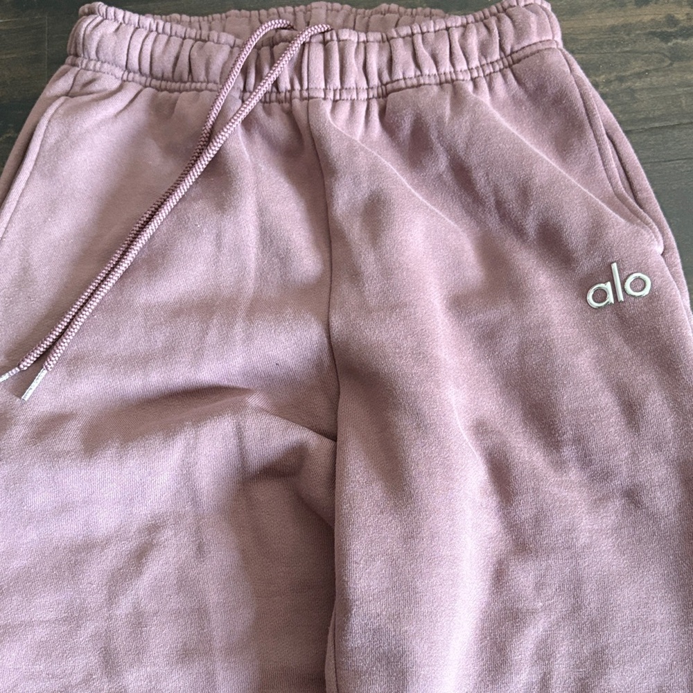 ALO Yoga Kids Mauve Drawstring Sweatpants